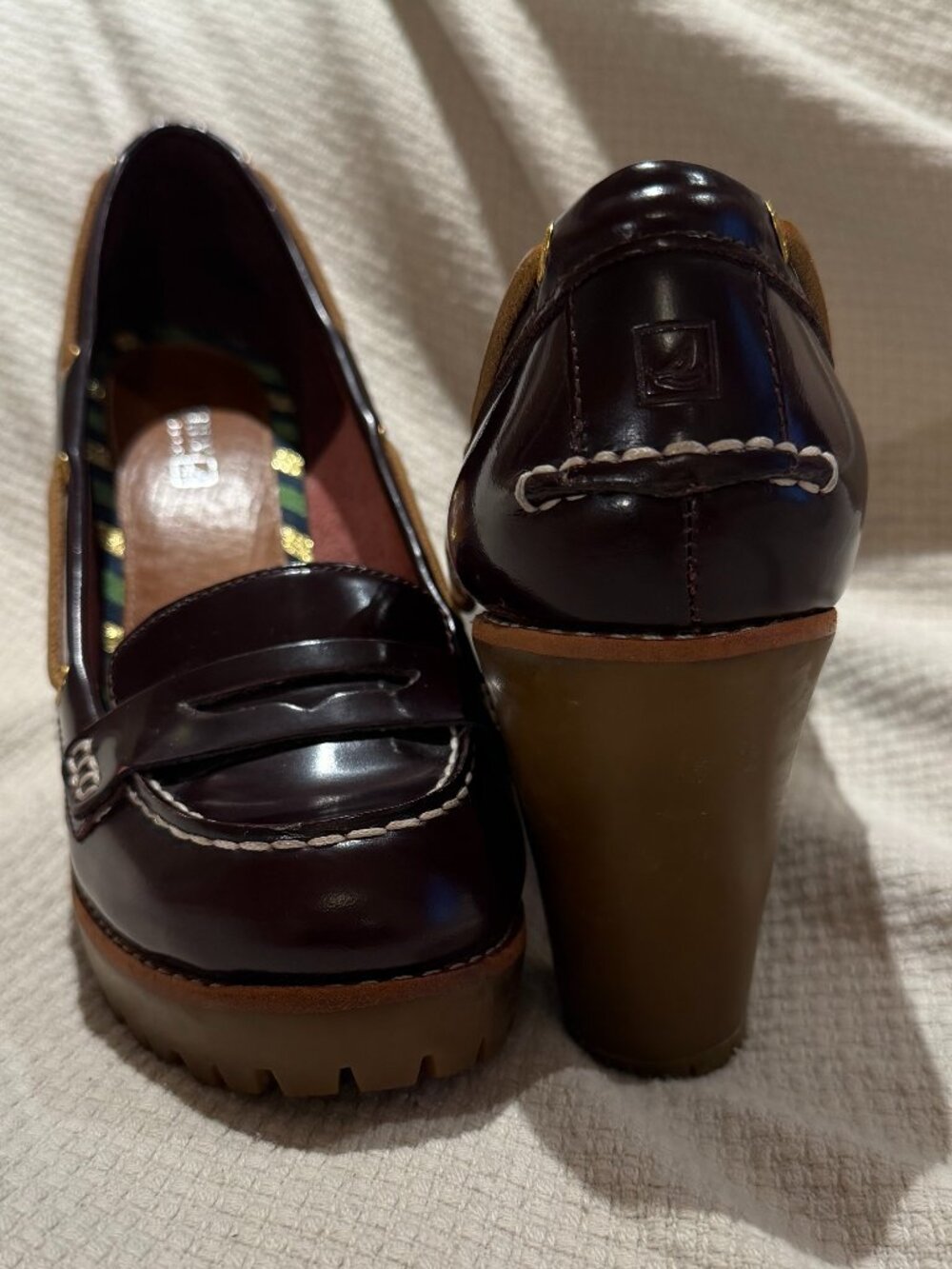 Sperry Top-Sider Patent Leather Heeled Loafer - Picture 3 of 6